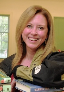 Library users. Dr. Erica Obey.